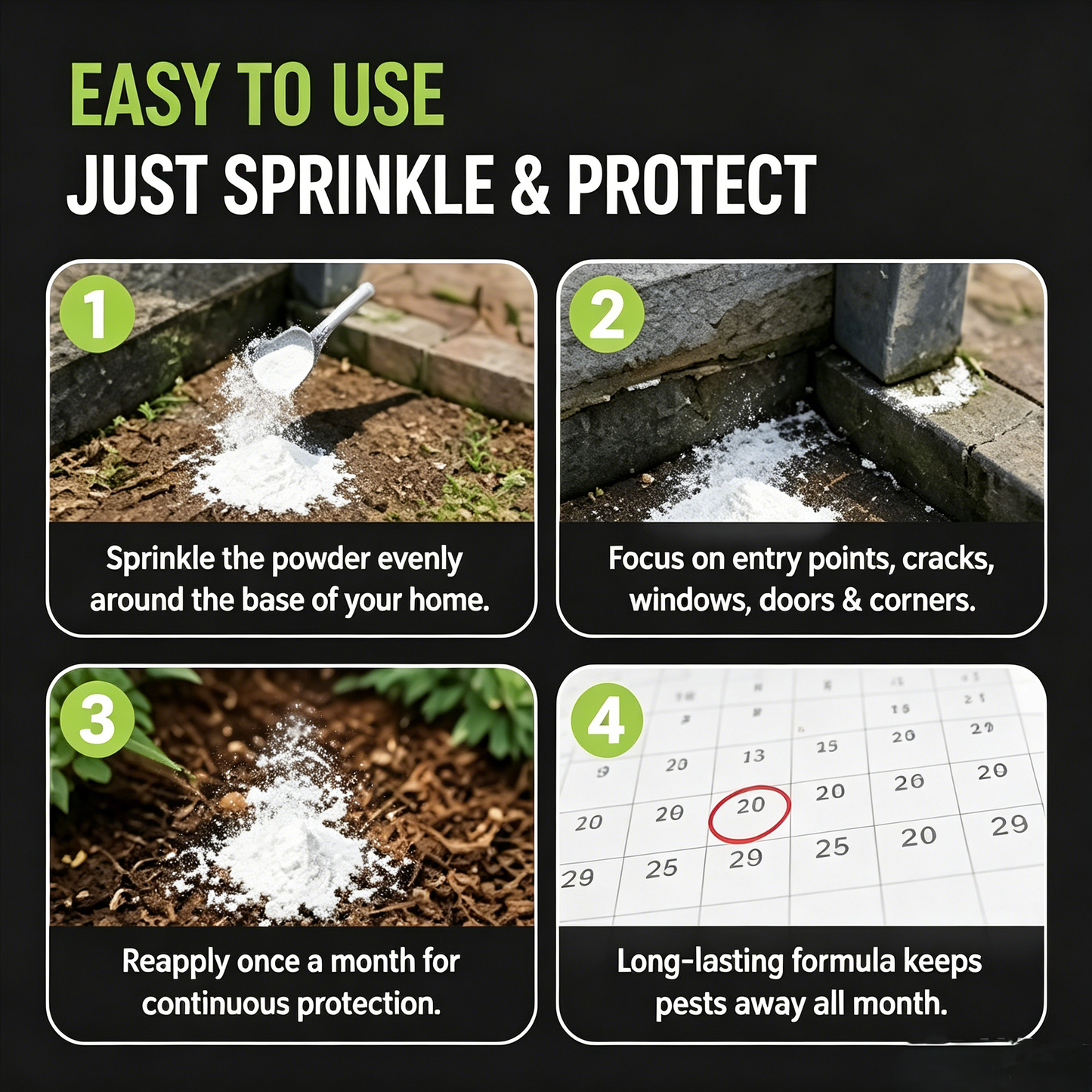 🌿Safe Home Bug Repellent Powder Long Lasting Pest Deterrent-WBJ