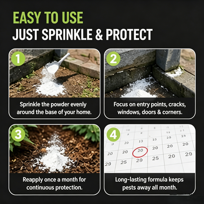 🌿Safe Home Bug Repellent Powder Long Lasting Pest Deterrent-WBJ