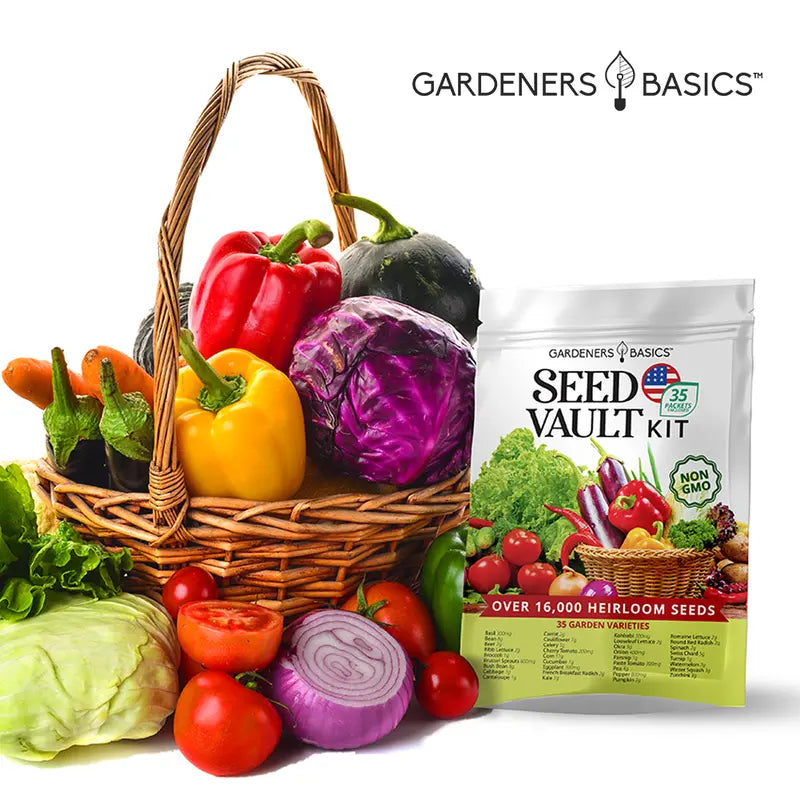 35 Assorted Heirloom Vegetable Seeds Set – Perfect Survival Seed Vault & Gardening Gift.-KPL