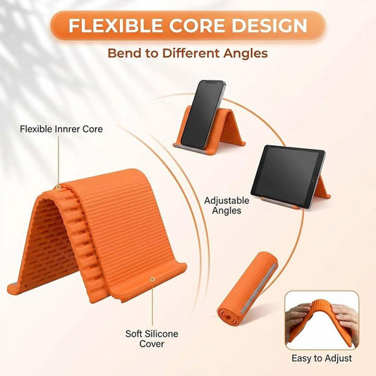 🪄 Bend It. Fold It. Use It Anywhere! The Magic Universal Silicone Stand 📱💻-DZT