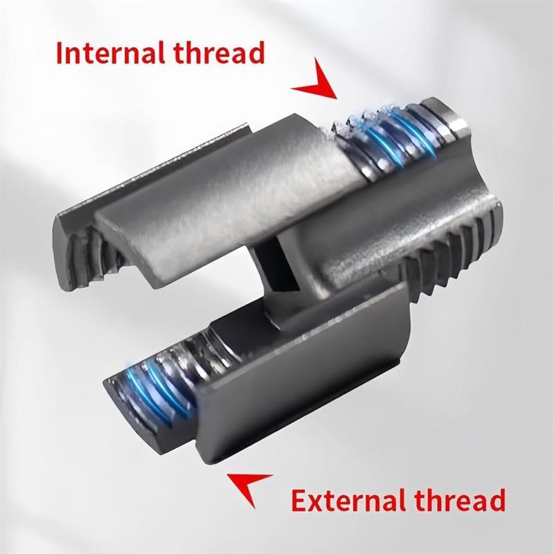 1/2'' 3/4'' PVC Pipe Thread Cutting Tool Integrated Internal & External Pipe Threading Tool Upgrade Pipe Thread Cutting Tool for Plumbing DIY Repairs-DZT