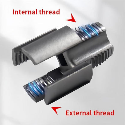 1/2'' 3/4'' PVC Pipe Thread Cutting Tool Integrated Internal & External Pipe Threading Tool Upgrade Pipe Thread Cutting Tool for Plumbing DIY Repairs-DZT