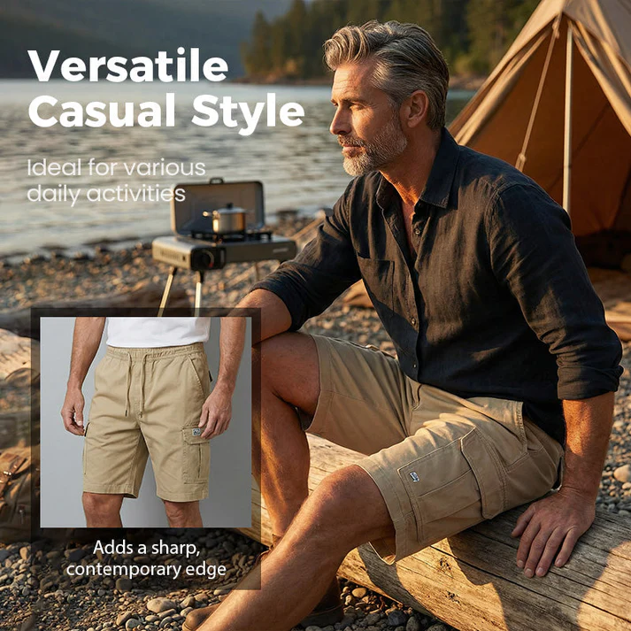 💥🩳2026 Hot Selling Item 🥳50% Limited Discount💞 Versatile Drawstring Cargo Shorts, Lightweight & Ideal for Daily Wear-XLB