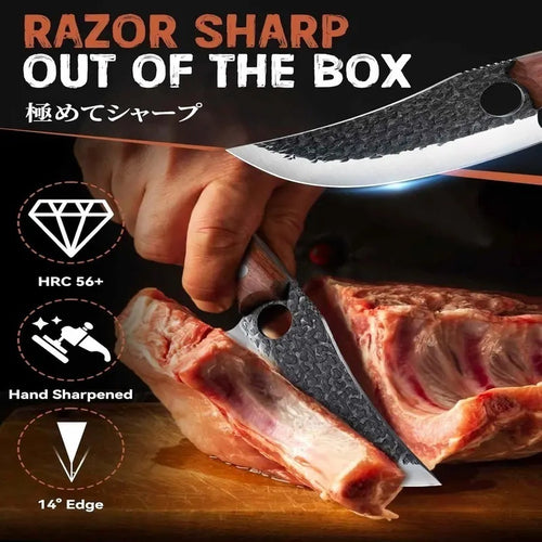 🗡️ Hand-Forged Viking Butcher Knife: The Ultimate Multi-Purpose Kitchen Tool-CJP