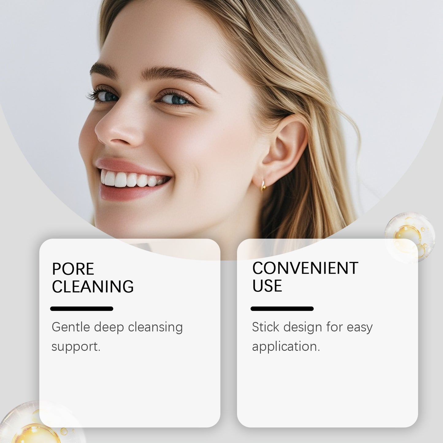 Alaska Volcano Pore Clay Stick Cleansing Blackhead Remover Face Mask Stick with Natural Clay Gentle Exfoliating Smoothing Skin Non-Drying Skincare.-KPL