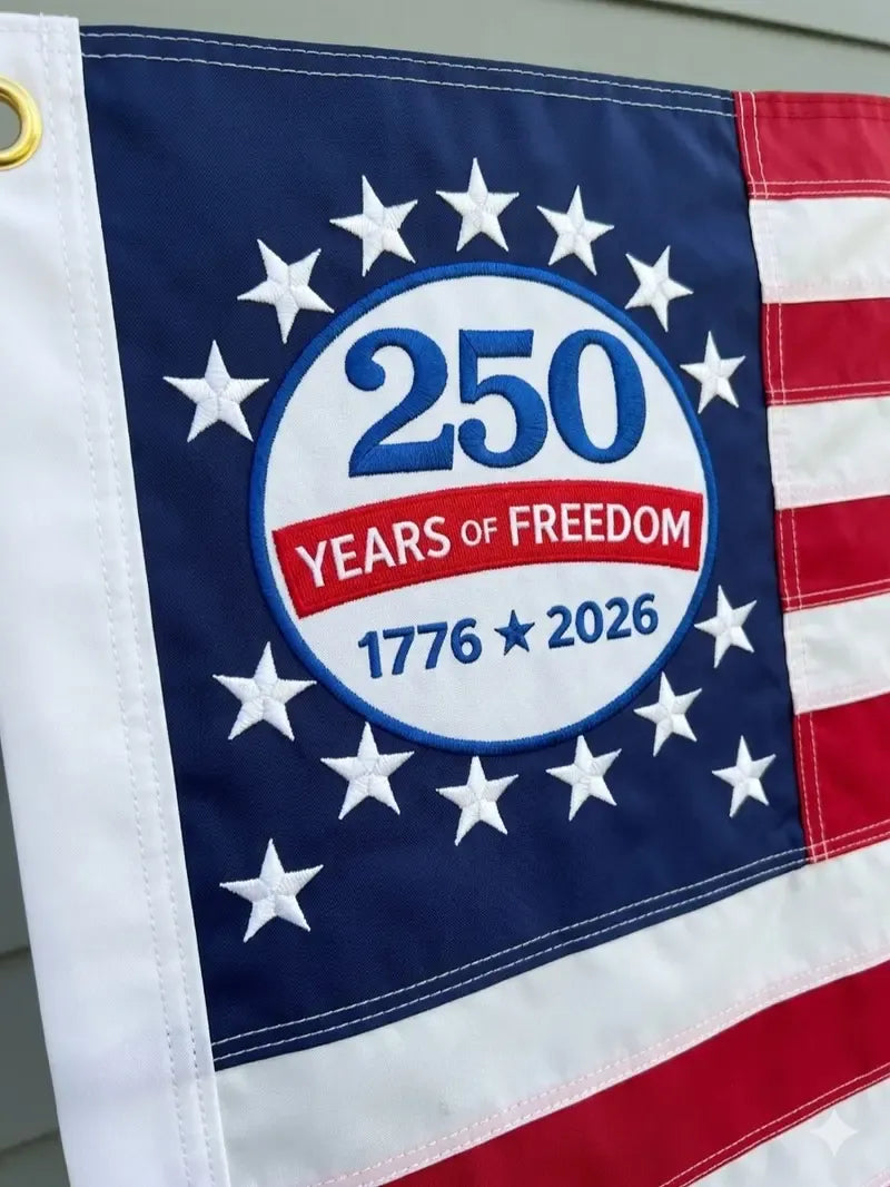 Last Day 49% OFF🔥250th Anniversary USA Commemorative Flag (3x5 Ft),Double-Sided Embroidered LGZ