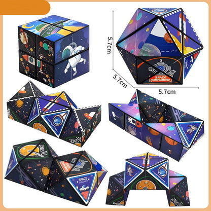 🧠Infinite Shape Magic Cube Puzzle – Creative Transforming IQ Fidget Toy for Kids & Adults-YOY