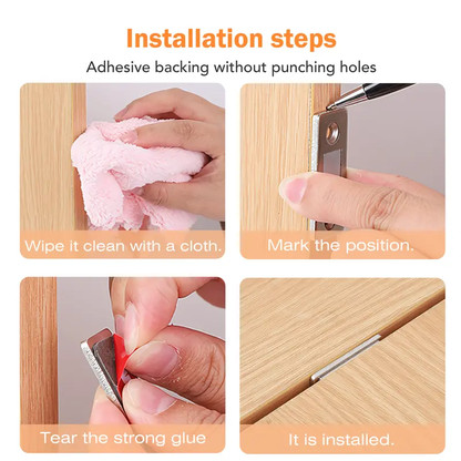 🧲 Ultra-Thin Magnetic Door Catch: No More Slamming Doors!-CJP