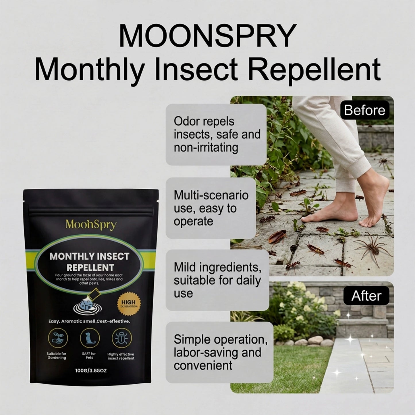🍋 Lemon-Scented Insect Repellent Spray 🐾 Multi-Purpose Pet-Friendly Pest Control & Deodorizer for Homes, Gardens, Patios & Chicken Coops — Helps Protect Houses and Buildings from Ticks, Bugs & Unwanted Pests While Keeping Spaces Fresh and Clean 🌿✨-KPL