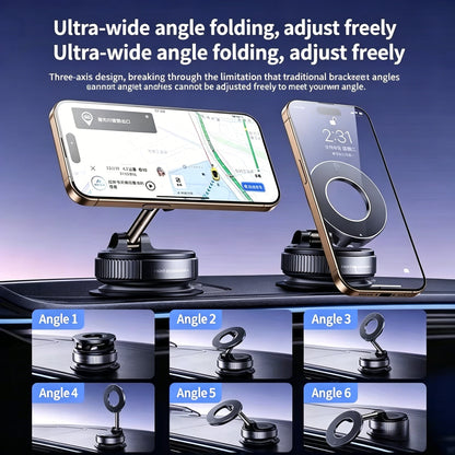 🚗Premium Foldable Vacuum Magnetic Car Phone Mount -CJP