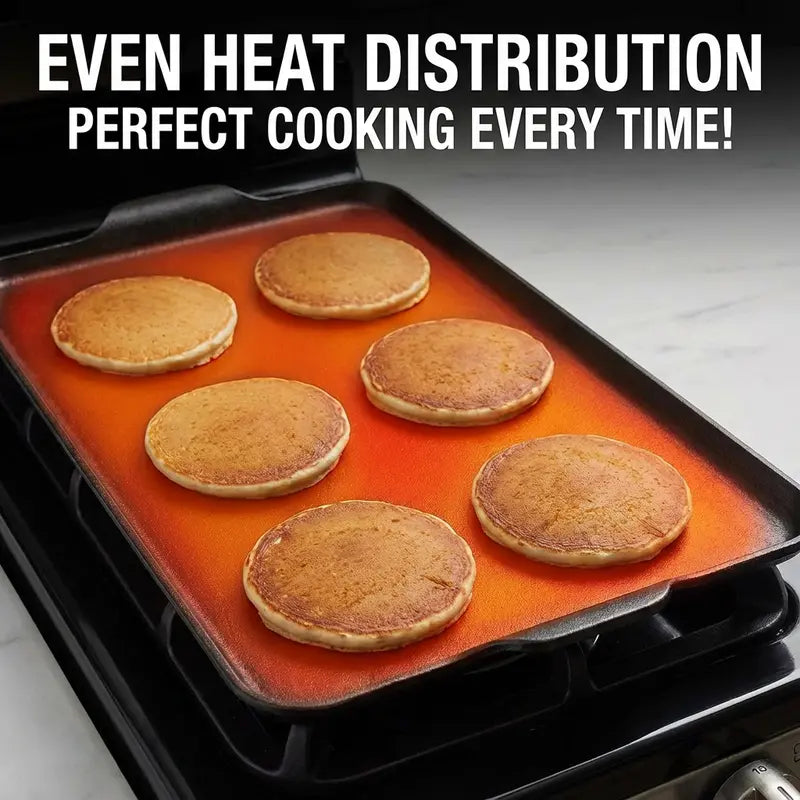 Premium Outdoor Cast Iron Griddle | Heavy-Duty Non-Stick Grill Pan for Camping & Home 🍳🏕️ LGZ