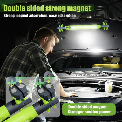 🛠️ Foldable Magnetic COB Work Light, Rechargeable Mechanic Inspection Flashlight for car repair and outdoor emergency use-XLB