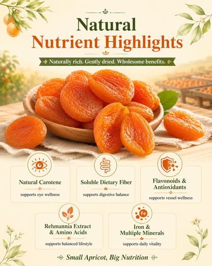 🍑Ancient 3-Steam 3-Dry Golden Apricots | Healthy Family Snack-WBJ