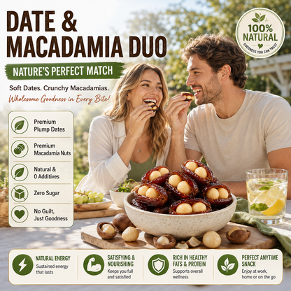 Premium Dates Stuffed with Macadamia Nuts-So delicious you can't stop eating-NEX
