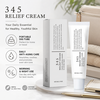 ⭐345 Relief Cream | Fade Fine Lines & Repair Dull Aging Skin✨-WBJ