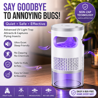 🦟Indoor Flying Insect Trap 🏡Quiet UV Mosquito & Gnat Catcher-YOY