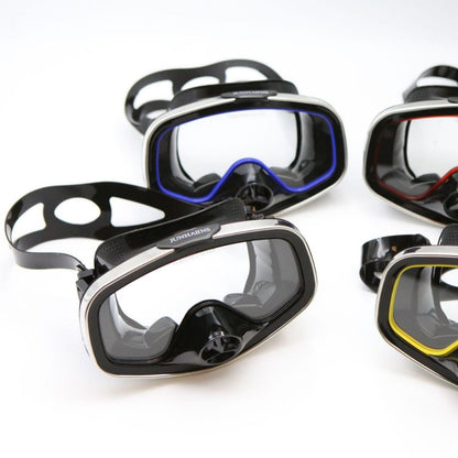 Professional Wide-View HD Diving Mask | Stainless Steel Frame | with One-Way Purge Nose Valve & Protective Case-DZT