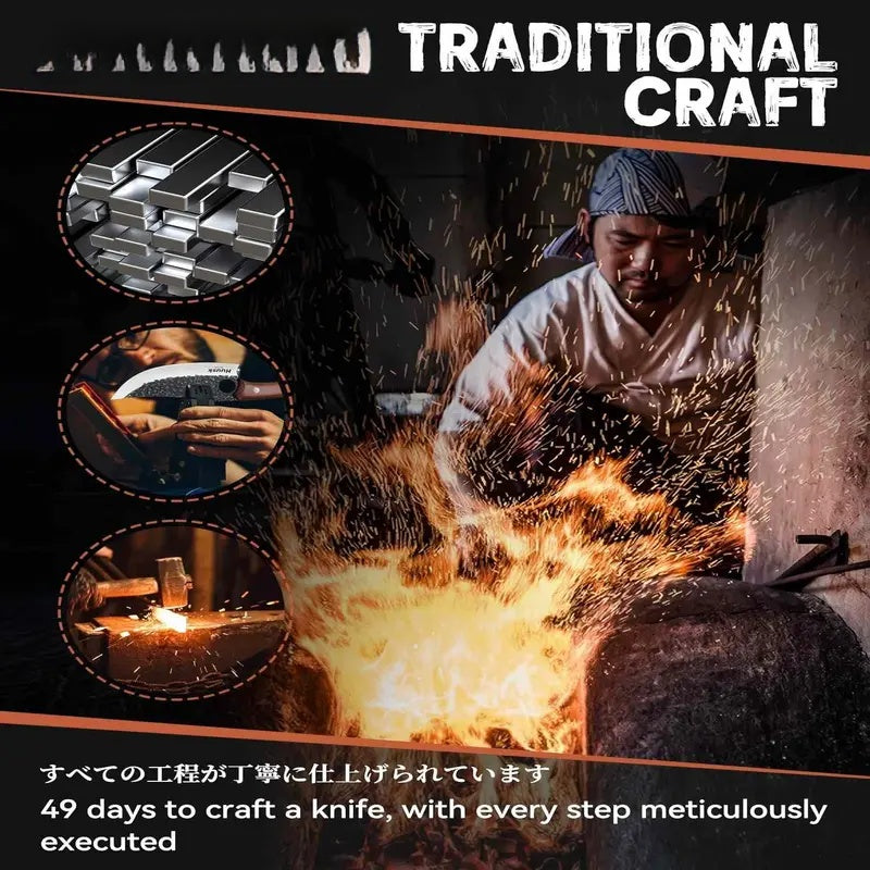 🗡️ Hand-Forged Viking Butcher Knife: The Ultimate Multi-Purpose Kitchen Tool-CJP