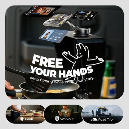 Car Phone Holder, Magnetic Phone Mount, Perfect for Your Vehicle. Vacuum Suction Cup Phone Holder, Suitable for Jeep, BMW and more car models.-KPL