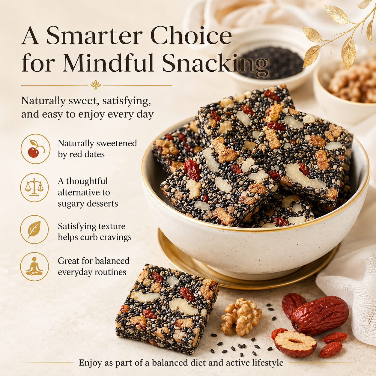 Premium Black Sesame Walnut Energy Bars ⭐-KPL