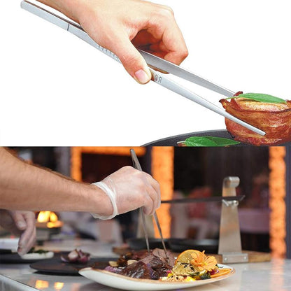 New Arrival 2-Pack 12 Inch Precision Hardware Tweezers, Extra Long Stainless Steel with Handle, Multi-use for Home Kitchen & BBQ Grilling Tools.-KPL