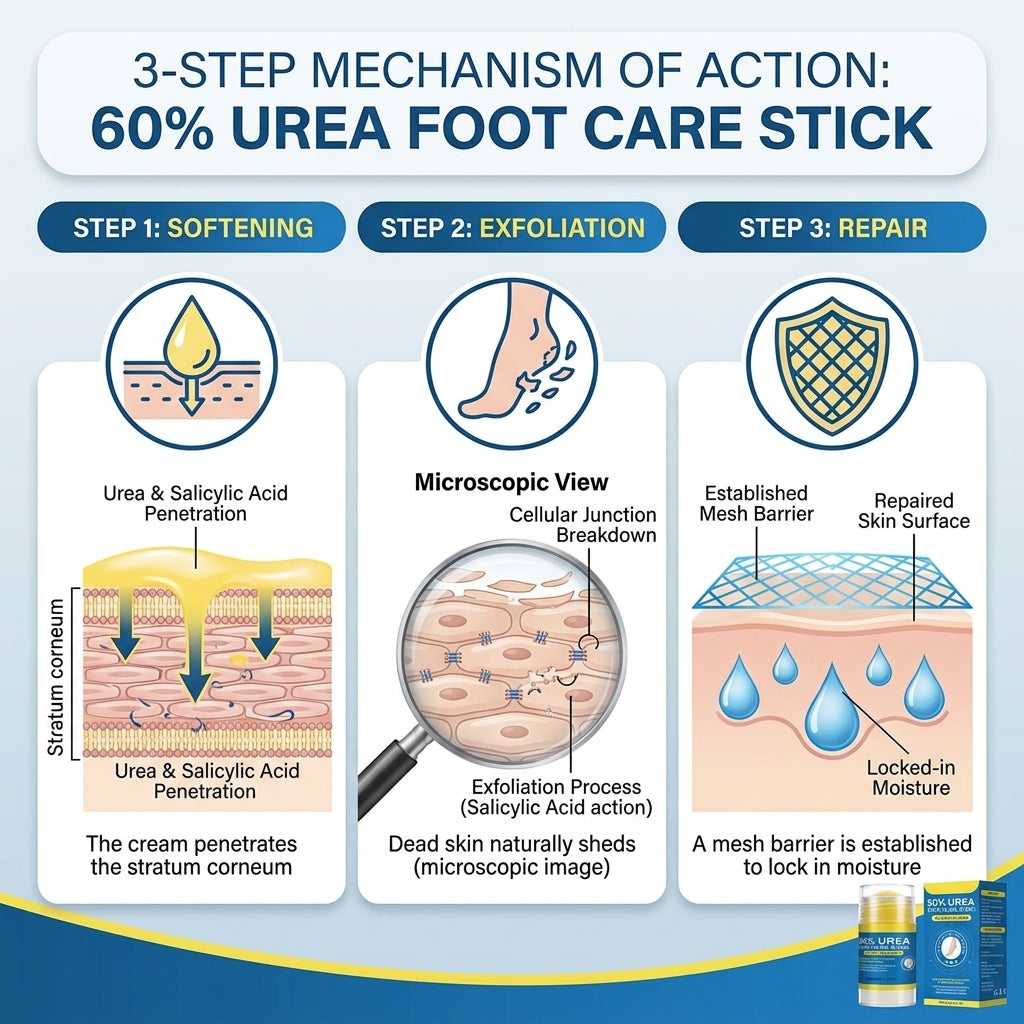 60% High-Purity Urea + 2% Salicylic Acid Foot Care Stick-DZT