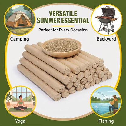 【Nature Protection】10/20/30 Pcs Organic Mugwort & Gastrodia Elata Aromatherapy Mosquito Repellent Sticks – Non-Toxic Mosquito Repellent & Sleep Aid.-KPL