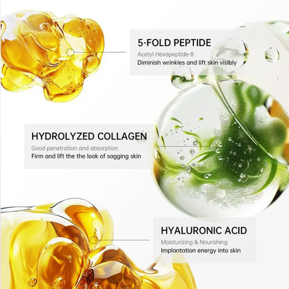 🤍 Smooth Wrinkles & Reduce Double Chin with Collagen Neck Firming Cream Suitable for Wrinkled Skin,with Hyaluronic Acid,VitaminC+E-XLB