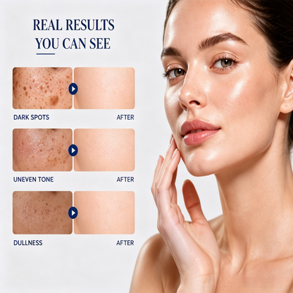 🌟Dark Spot Remover Skin Care Set | Hydrating Brightening Serum + Anti Wrinkle Face Cream For Uneven Dull Skin-LT