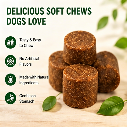 🐶 Advanced Strength Hip & Joint Chews | Pork Liver Flavor for Small & Medium Dogs-WBJ