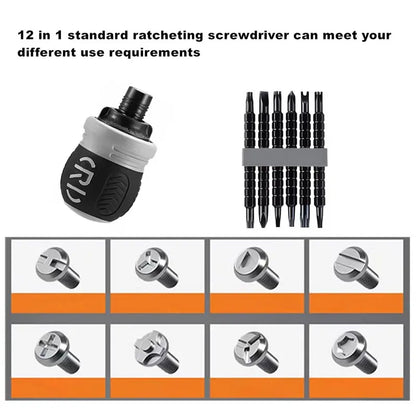 Premium Stubby Ratcheting Screwdriver Set | Magnetic, Telescopic & Multi-Function Tool 🛠️✨ -LGZ