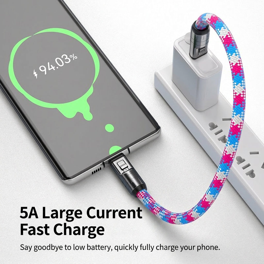 🚀 Free Your Hands, Power Your Life! The Ultimate 2-in-1 240W Lanyard Data Cable-DZT