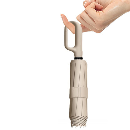 ☔120-Rib Automatic Umbrella with Hook Handle – Your All-Weather Essential-CJP