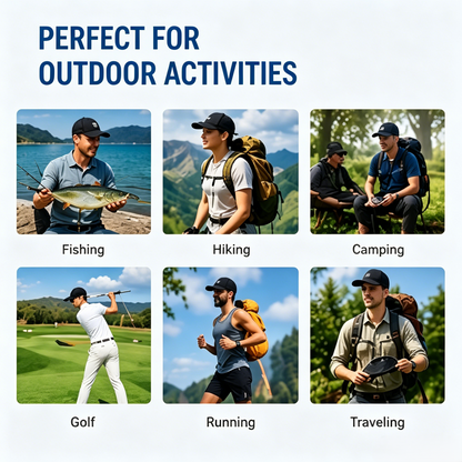 ☀️ Solar-Powered Cooling Fan Baseball Cap | UPF 50+ Sun Protection-WBJ