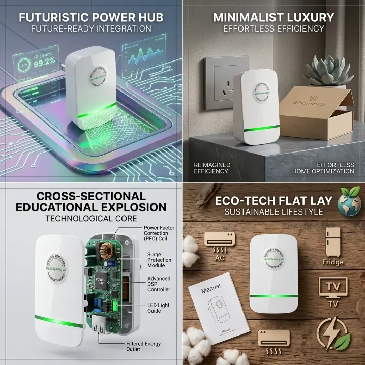 ⚡ Electricity bill destroyer 🧾 US-Standard Power Saver — Stabilizes Voltage 🔌, Protects Equipment 🛡️ — Plug In and Save 💰-XLB