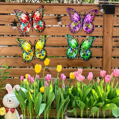 Vibrant 3D Metal Butterfly Wall Decor | Indoor & Outdoor Fence Art 🦋✨ -LGZ