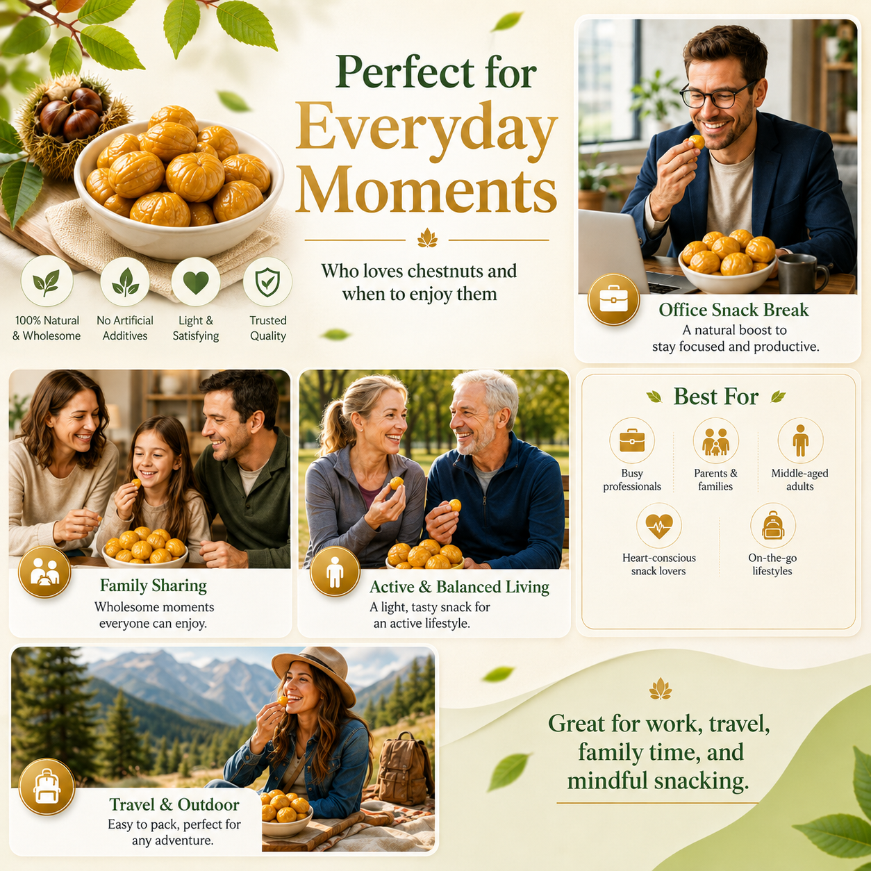 Nature’s Golden Chestnuts — A Heart-Conscious Snack Packed with Daily Nutrition-QZZ