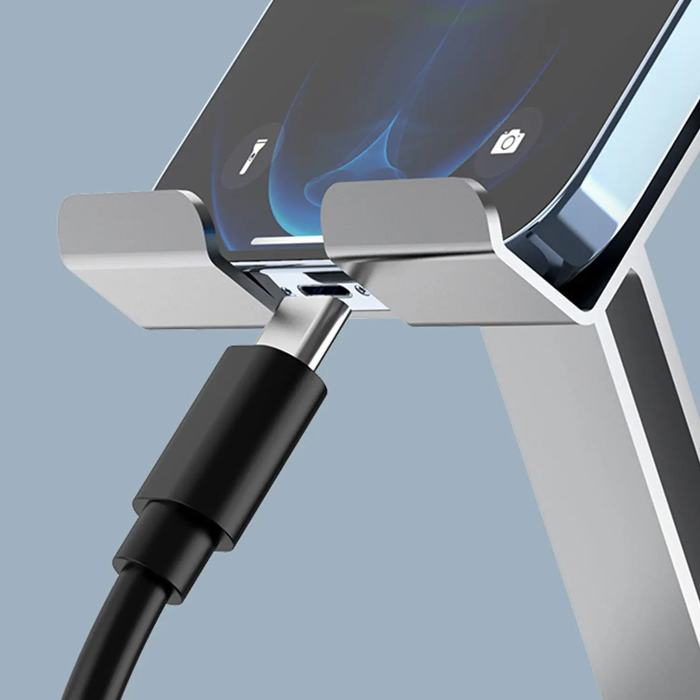 2PCS Phone Tablet Holder Metal Phone Stand 360° Rotation All Kinds Cellphone Foldable Scalable Office Desk Adjustable Portable for Travel for Men and Women-XLB