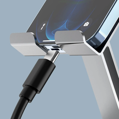 2PCS Phone Tablet Holder Metal Phone Stand 360° Rotation All Kinds Cellphone Foldable Scalable Office Desk Adjustable Portable for Travel for Men and Women-XLB
