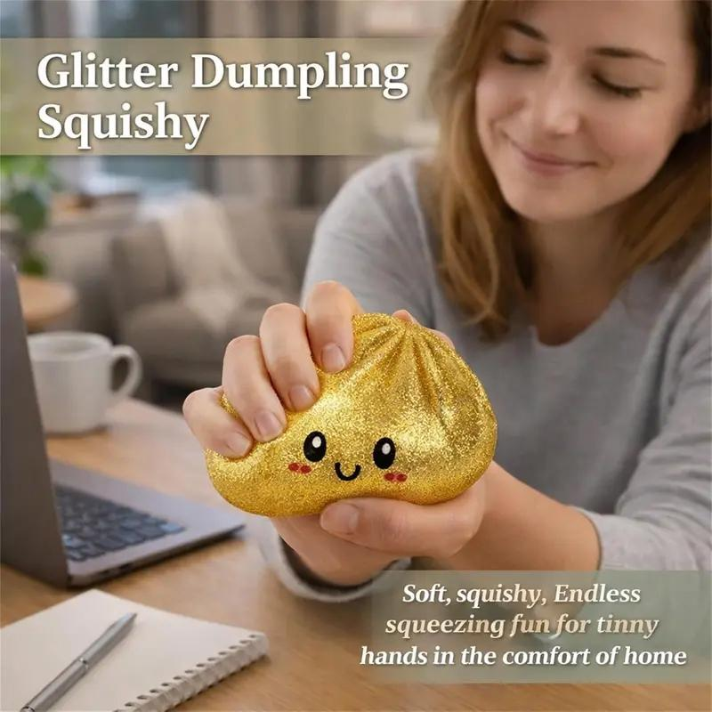 🥟🎁 Mini Dumpling Squishy Stress Toys, Surprise Mystery Box, Soft Squeeze Balls, Fidget Sensory Gifts, Funny Steamer Toys for Daily Stress Relief 😌-XLB
