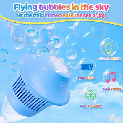 Ultimate Automatic Bubble Machine with Adjustable Stand & LED Lights | Rechargeable Outdoor Summer Toy 🫧 -LGZ