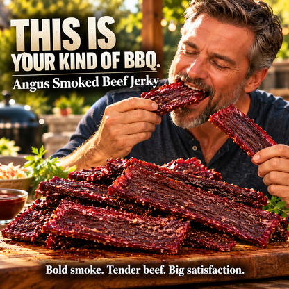 Premium Angus Sirloin Beef Jerky — Protein-Packed, Bold Flavor, Satisfying Chew-HJY