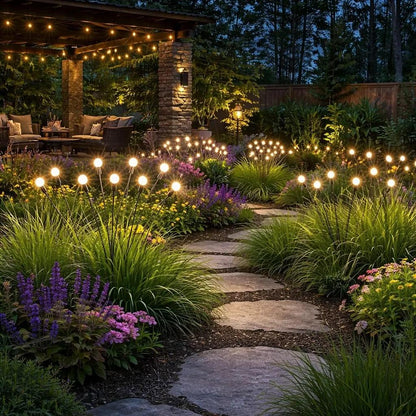 Solar-Powered Swaying Firefly Garden Lights | Waterproof Outdoor Stake Lights for Yard, Pathway & Landscape Decor 🏡✨ LGZ