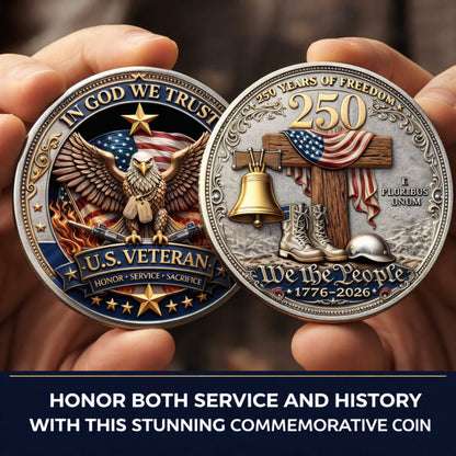 🔥Last Day 60% OFF 🔥 Honor America’s Heroes – 250 Years of Freedom Veteran Tribute Coin-ZBD