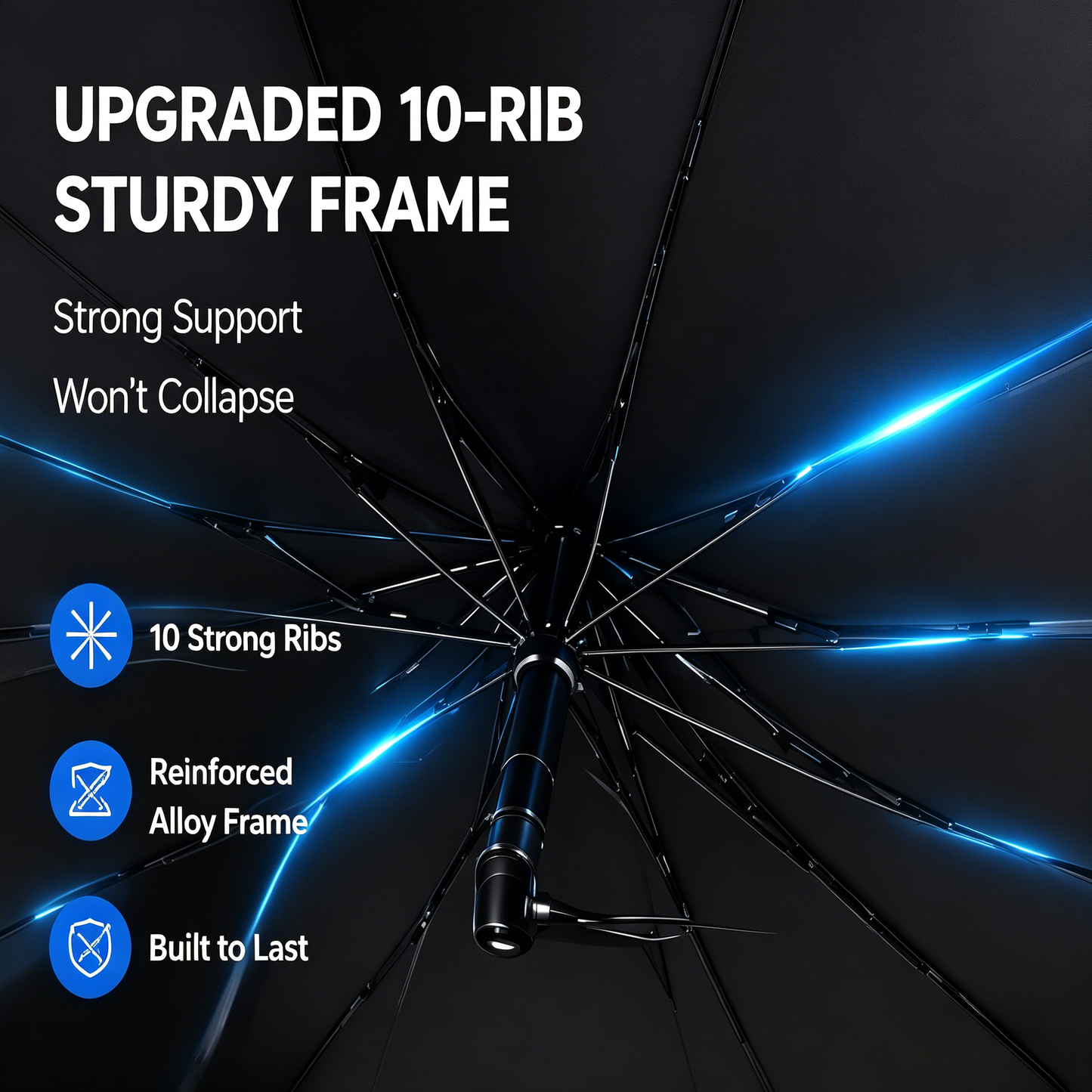 🚗 No More Burning Seats! Foldable Car Windshield Sunshade Umbrella for Summer-LT