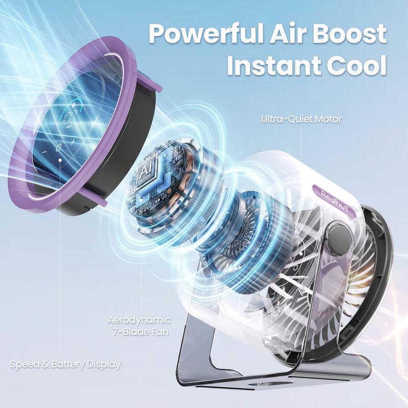 The quietest (and strongest) viral fan for your hot office or dorm! 🤫❄️-QZZ