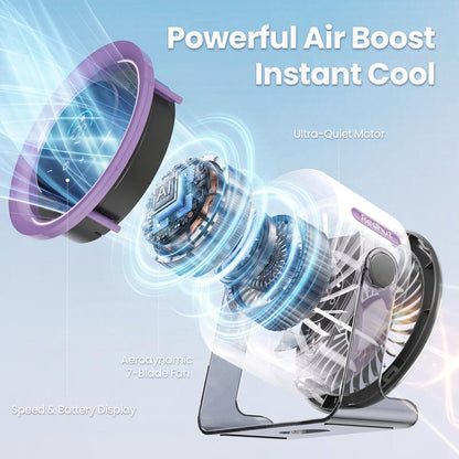 The quietest (and strongest) viral fan for your hot office or dorm! 🤫❄️-QZZ