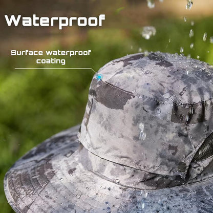 ☀️Built-in Fan Wide Brim Sun Hat🧢｜Waterproof Cooling Outdoor Hat Unisex-VIM