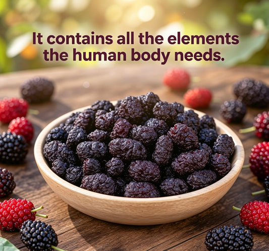 💯Natural, healthy, additive-free dried black mulberries🍇-XXS