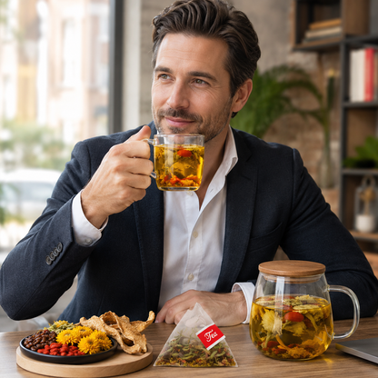 Chrysanthemum,Goji Berry & Cassia Seed Tea helps you get back to your peak performance-YOY